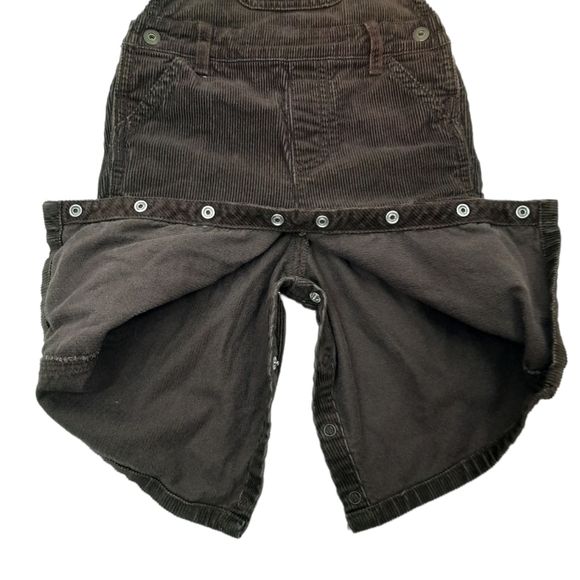 Gymboree Courdory Cargo Overalls Brown Embroidered Deer Size 6-12 Months… - Picture 3 of 9
